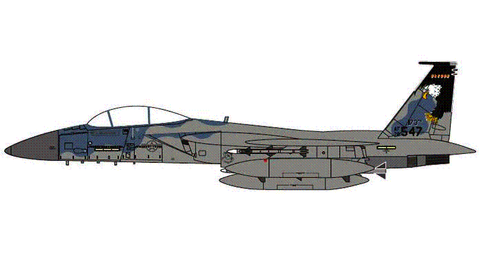 F-15C, United States Air Force, Oregon Air National Guard, 173rd Fighter Wing, 114th Fighter Squadron, Kingsley Field, Oregon #78-0547, 1/72 [GAUSA7005]