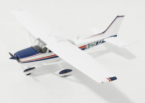 Cessna 172 Skyhawk Red and Blue Stripe N12573 1/72 *Made of metal [GGCES002]