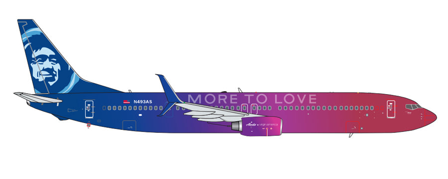737-900ERsw アラスカ航空 特別塗装 「More to Love」 N493AS 1/400 [GJASA1641]