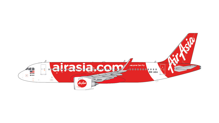GeminiJets A320neo エア・アジア 9M-AGA 1/400 [GJAXM1616]
