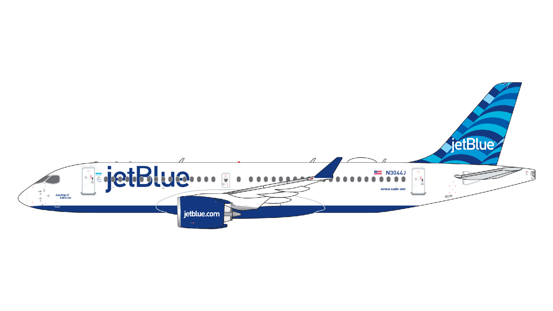 【予約商品】A220-300 ジェットブルー航空 「Dawning Of A Blue Era」 N3044J 1/400 (GJ20230412) [GJJBU2182]