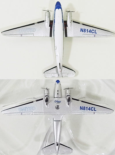 DC-3 Clay Lacy Aviation Preserved Aircraft (United Airlines 3-40s Paint) N814CL 1/400 [GJUAL1109]