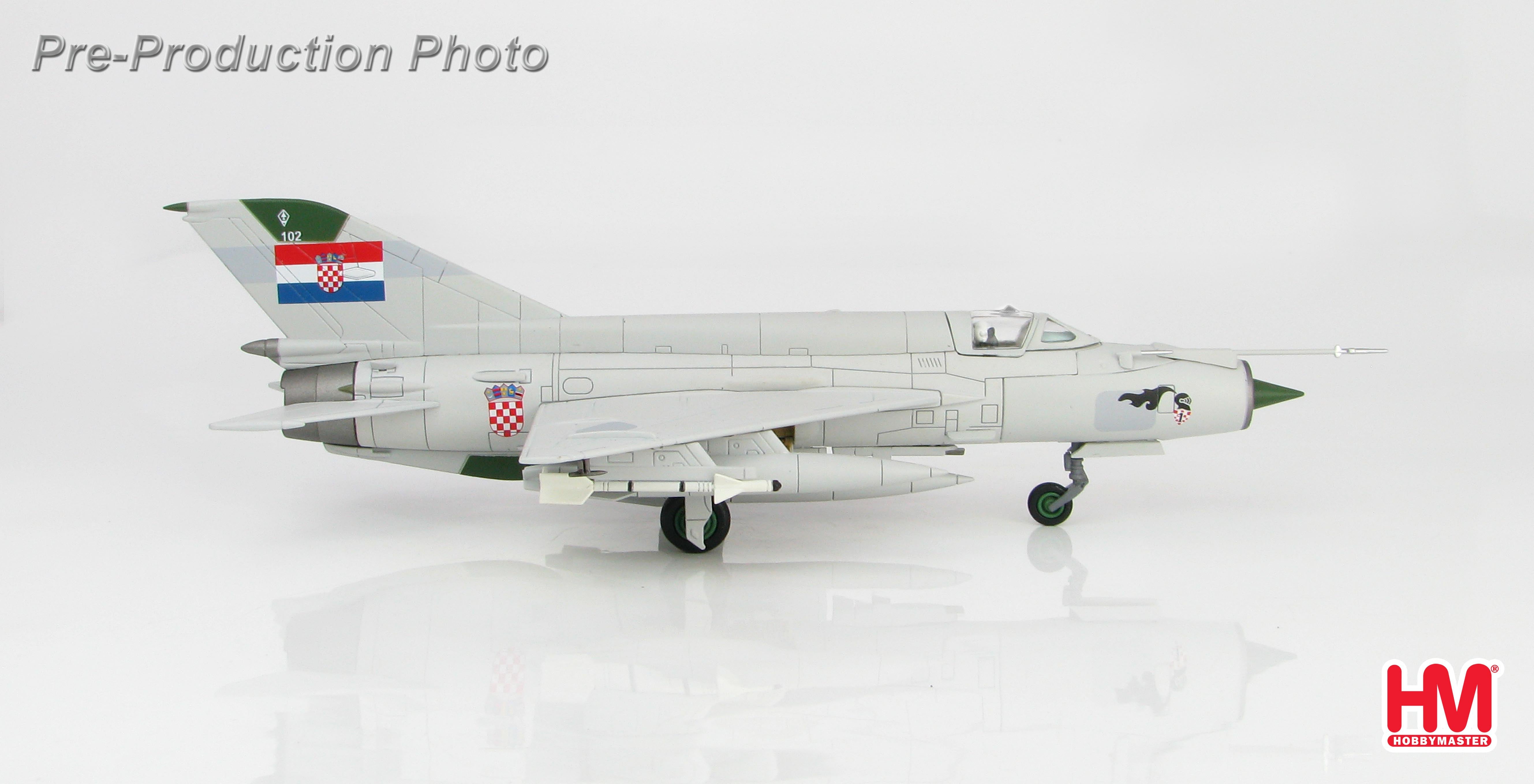 MiG-21bis Croatian Air Force 1st Fighter Squadron 1993 #102 1/72 [HA0193]