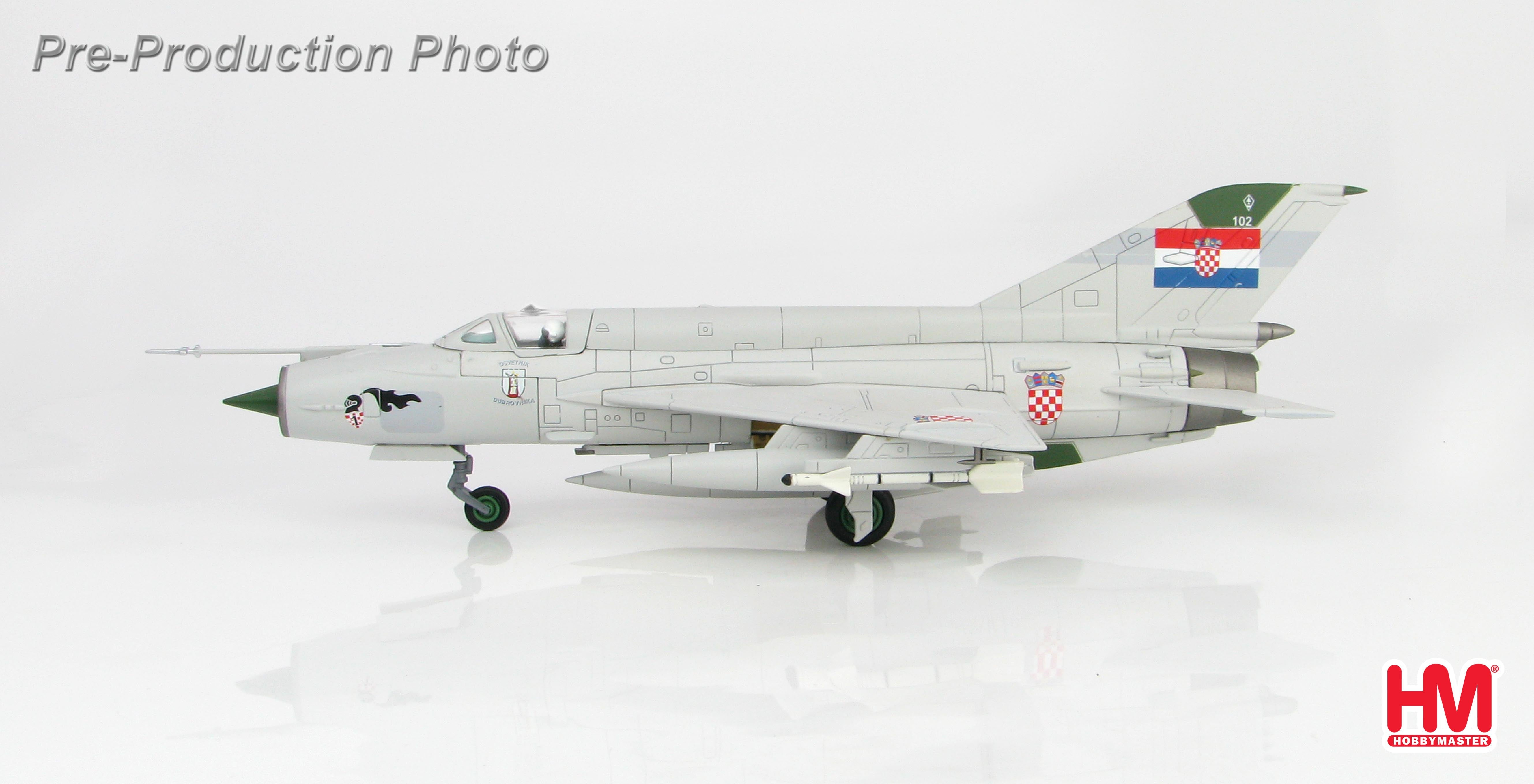 MiG-21bis Croatian Air Force 1st Fighter Squadron 1993 #102 1/72 [HA0193]