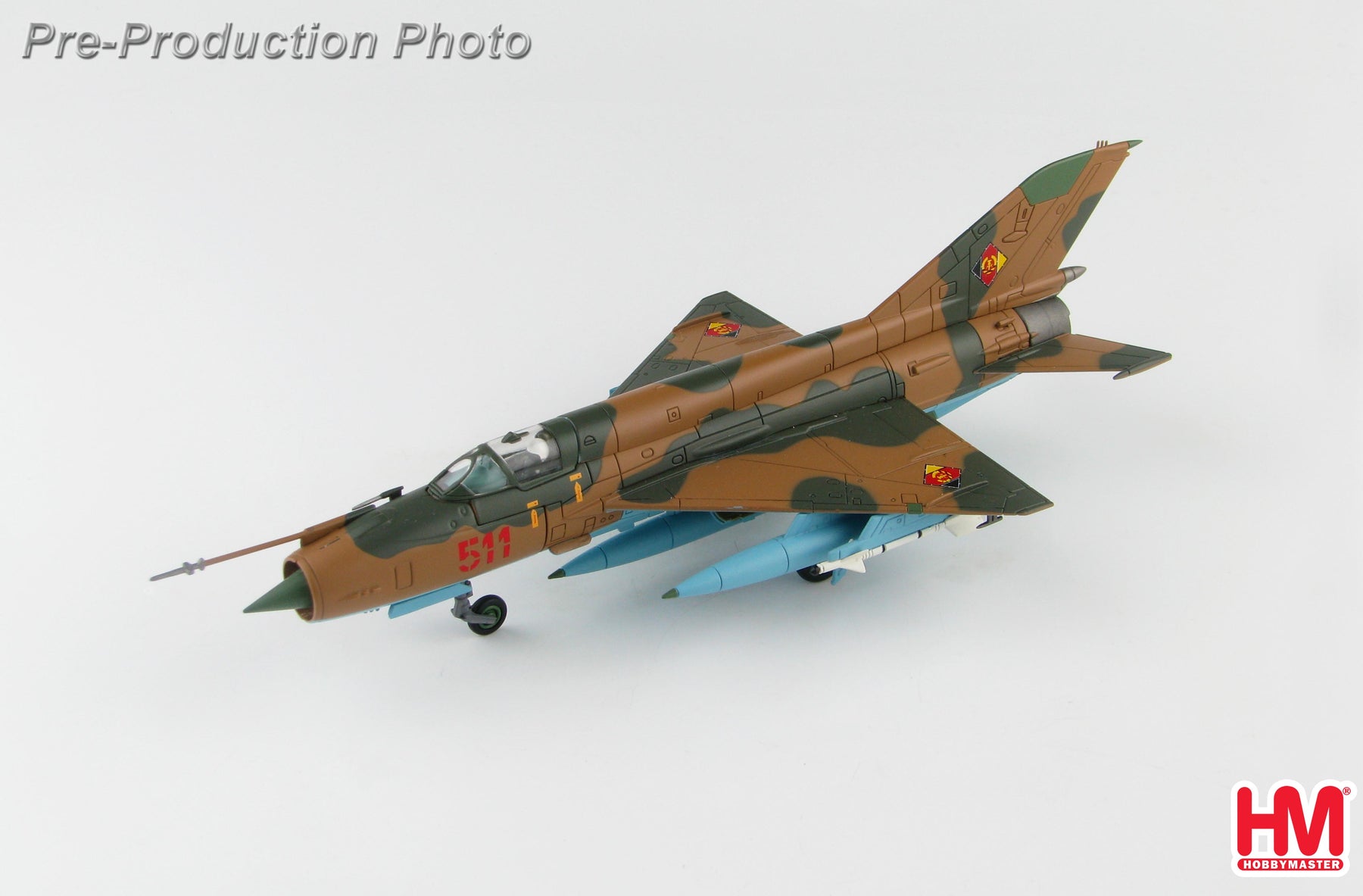 MiG-21MF 東ドイツ人民空軍 第1戦闘航空団 ホルツドルフ基地 #511 1/72 [HA0197]