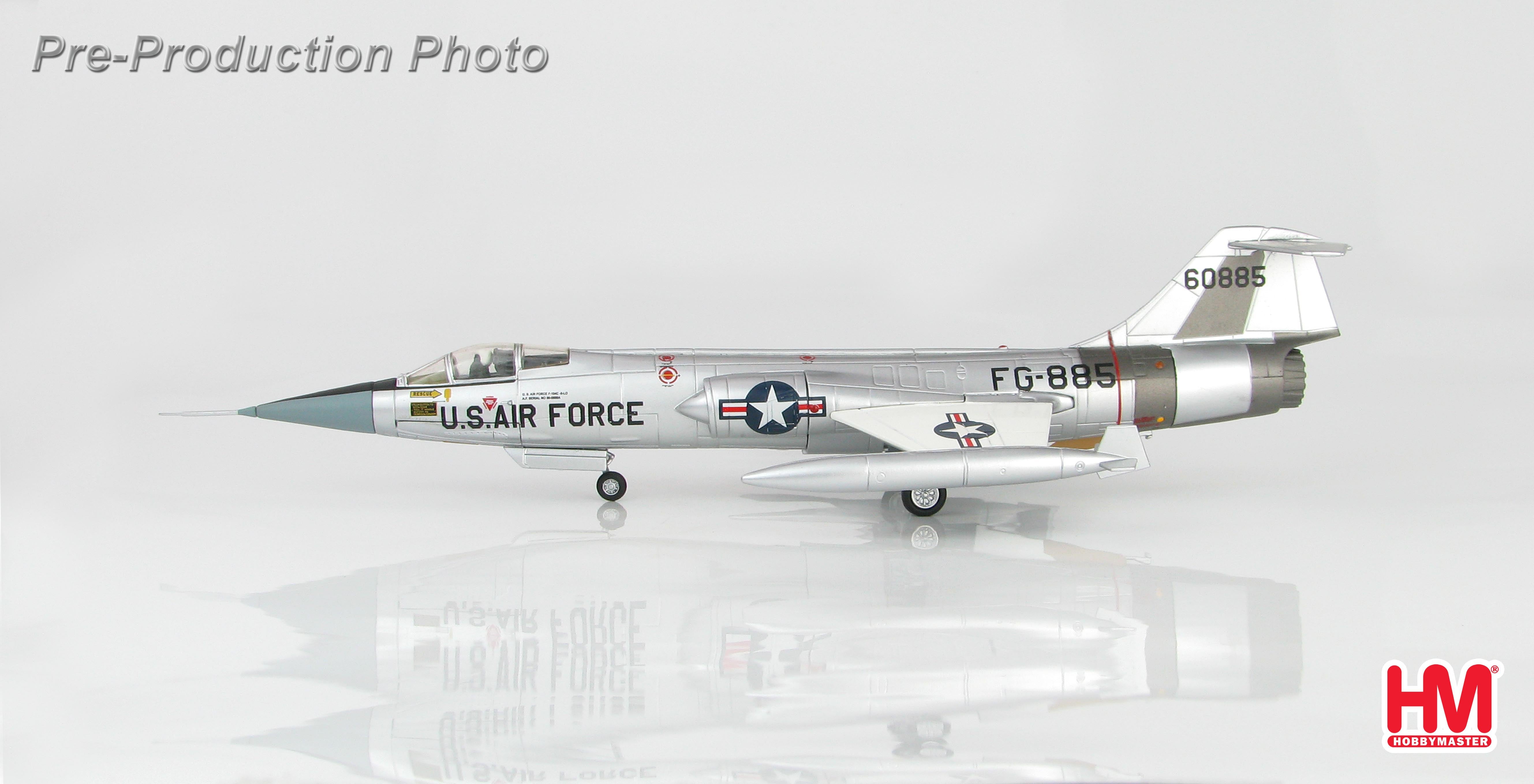 F-104C US Air Force, Captain Joe Johnson's aircraft when achieving the world altitude record, Edwards Field, 1959 #56-0885 1/72 [HA1039]