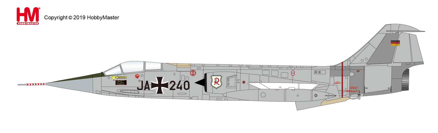 F-104G 西ドイツ空軍 第71戦闘航空団 「リヒトホーフェン」 ヴィットムント基地 65年 JA+240 1/72 [HA1043]
