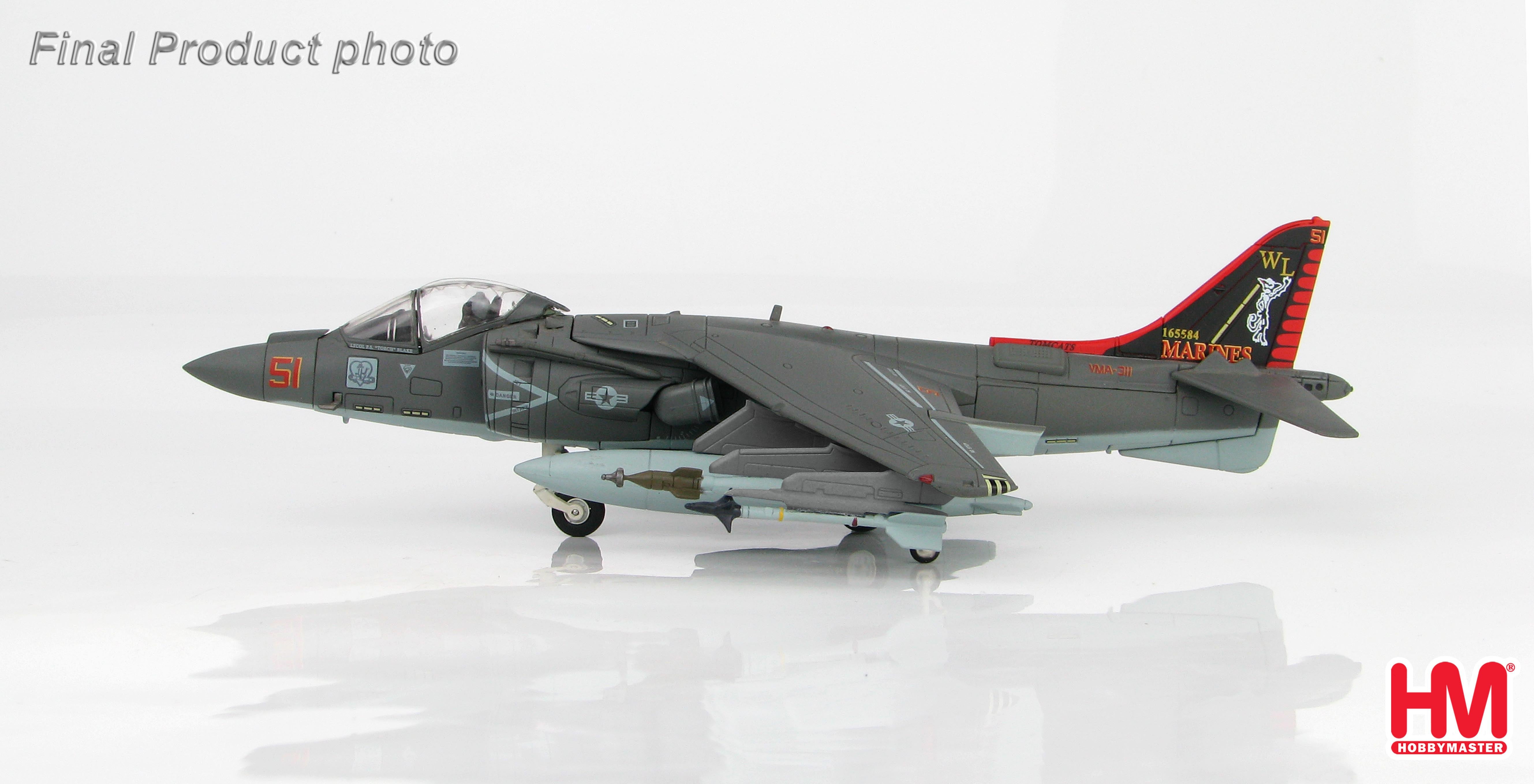 AV-8B Harrier II+ USMC 311th Marine Attack Squadron "Tomcats" Special Paint 2012 #51/#165584 1/72 [HA2622]