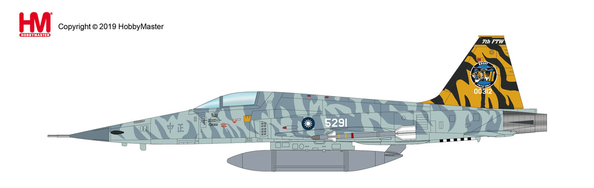 F-5E 中華民国空軍（台湾空軍） 第7飛行訓練聯隊 特別塗装 台東志航基地 18年 #00312/#5291 1/72 [HA3333]