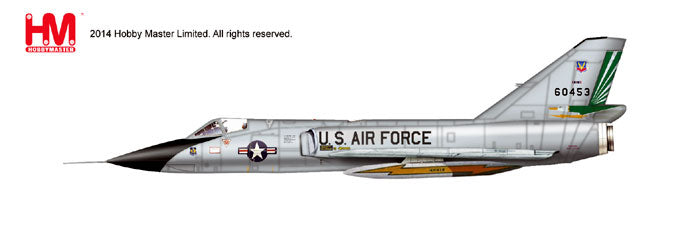 F-106A US Air Force 49th Fighter Interceptor Squadron "Green Eagles" Griffith Air Force Base 1986 #60453 1/72 [HA3606]