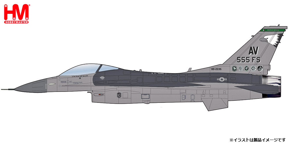 【予約商品】F-16CG（ブロック40E） 在欧アメリカ空軍 第31作戦航空群 第555戦闘飛行隊「トリプルニッケル」 イラクの自由作戦時 アビアノ基地・イタリア 2004年 AV/#89-2035 1/72 [HA38007]