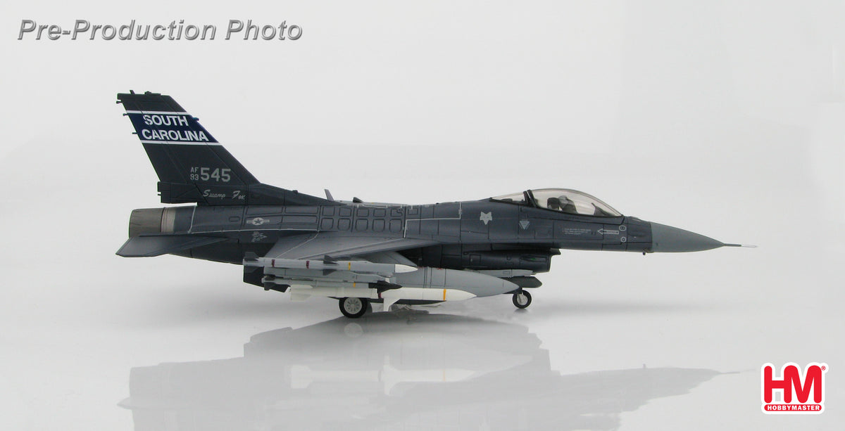 F-16C（ブロック52） アメリカ空軍 サウスカロライナ州空軍 第169戦闘航空団 第157戦闘飛行隊「スワンプ・フォックス」 ワイルドウィーゼル仕様 マッキンタイヤ統合基地 12年 #93-0545 1/72 [HA3843]