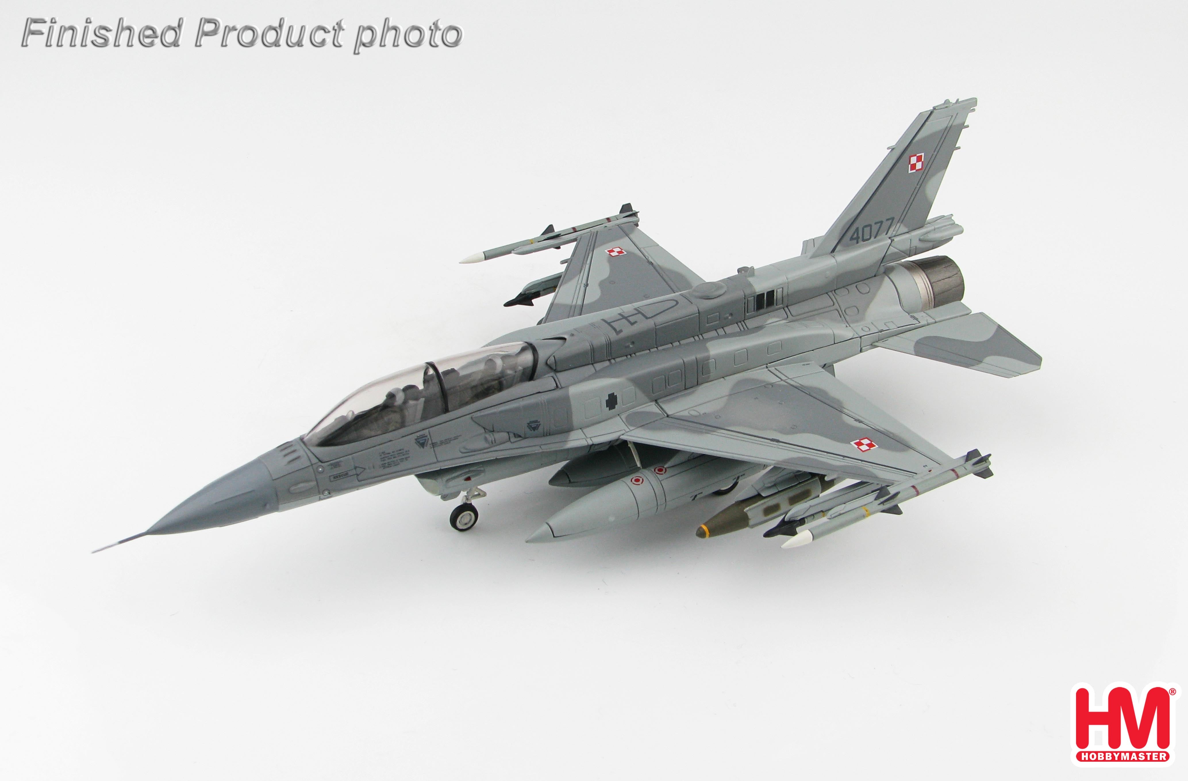 F-16D (two-seater/Block 52) Polish Air Force 31st Wing 3rd Tactical Squadron Poznan-Krzeszyny Air Base 2016 #4077 1/72 [HA3867]