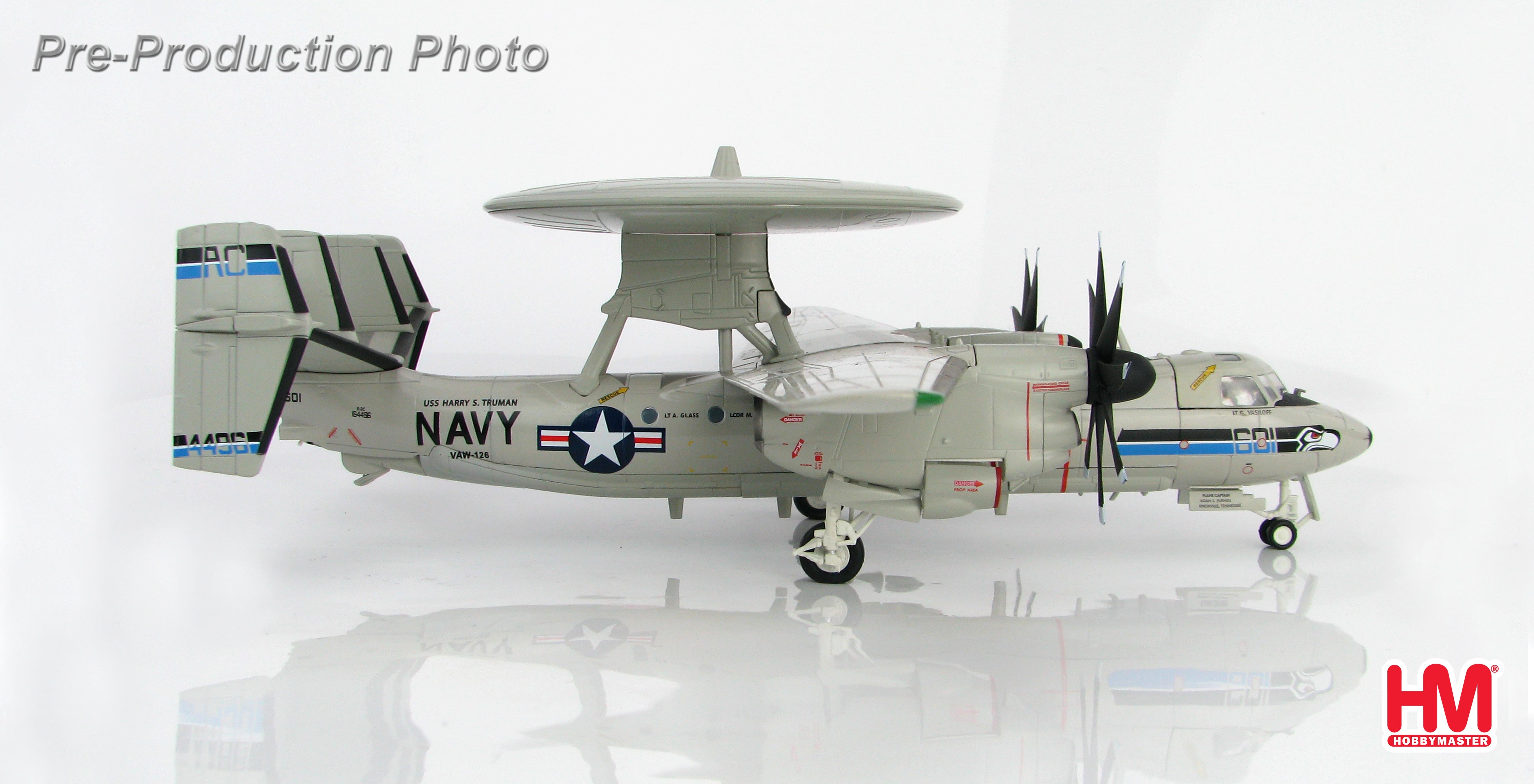 E-2C Hawkeye 2000, US Navy 126th Early Warning Squadron "Seahawks" aboard the aircraft carrier Harry S. Truman, 2011, AC601/164496, 1/72 [HA4811]