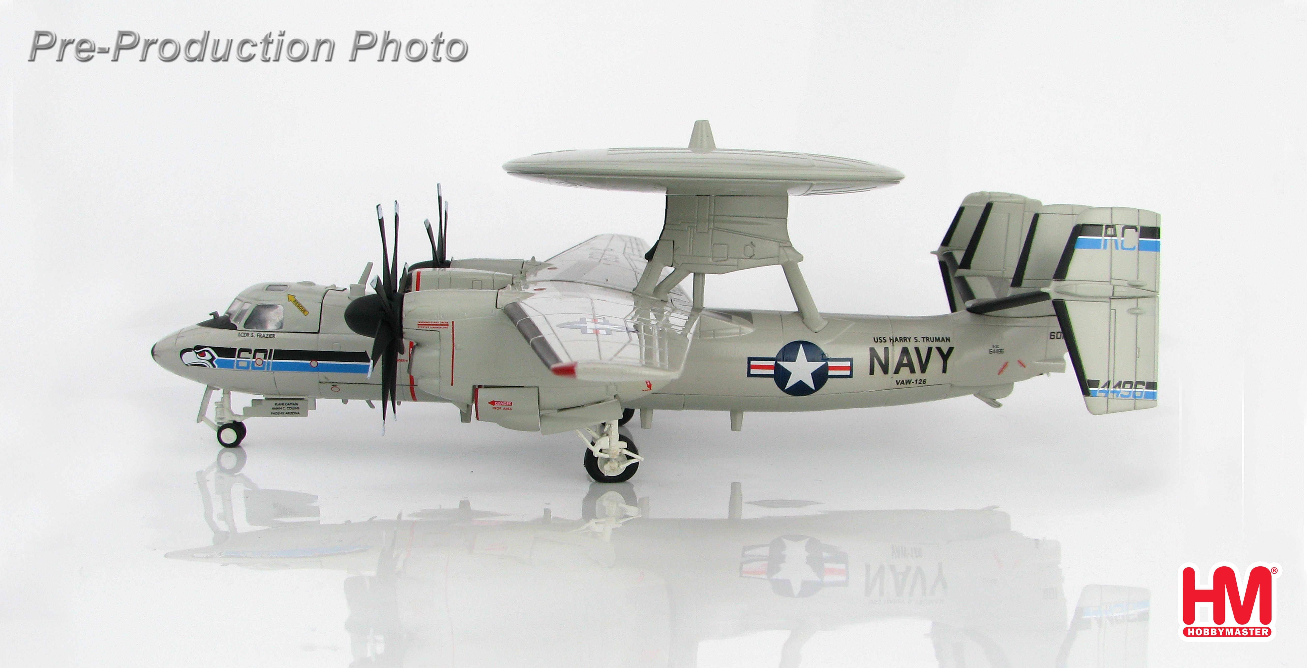 E-2C Hawkeye 2000, US Navy 126th Early Warning Squadron "Seahawks" aboard the aircraft carrier Harry S. Truman, 2011, AC601/164496, 1/72 [HA4811]