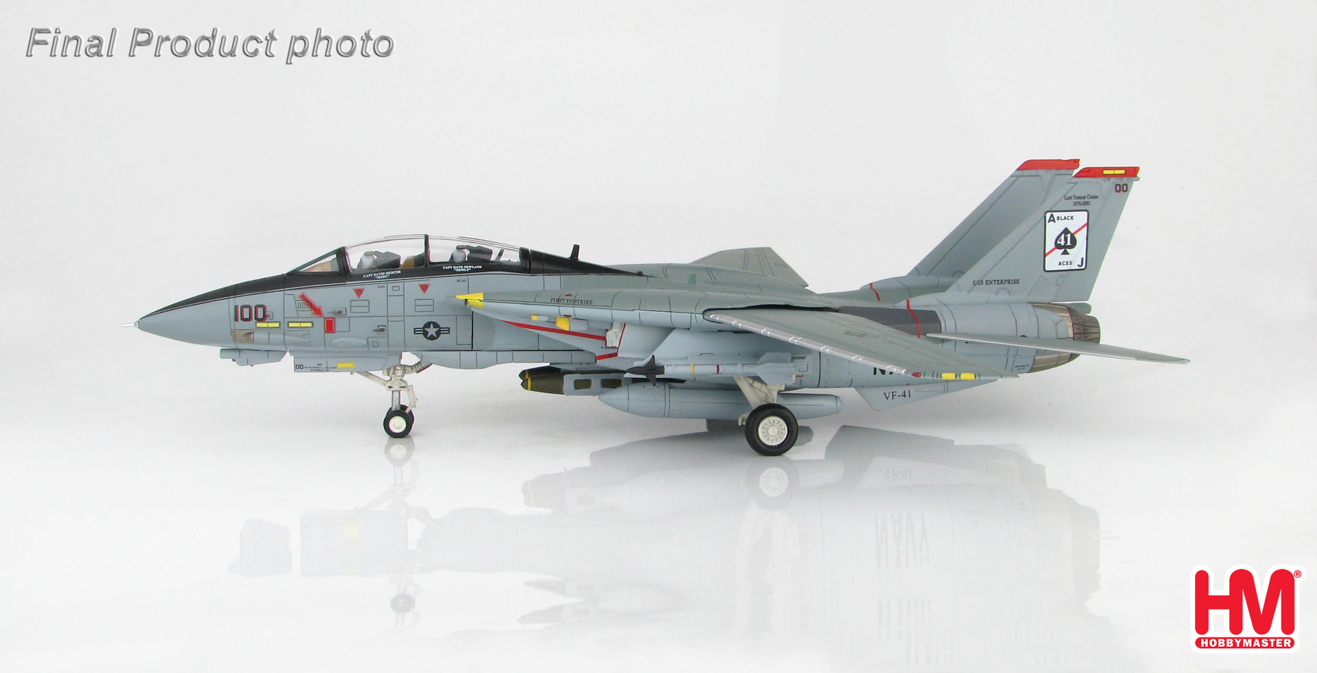 ホビーマスター F-14A のけぞり アメリカ海軍 ブラックエイセス1/72 HA5230