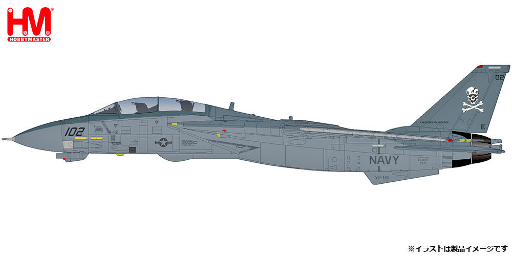 F-14B Tomcat US Navy 103rd Fighter Attack Squadron "Jolly Rogers" 2000 1/72 [HA5251] 