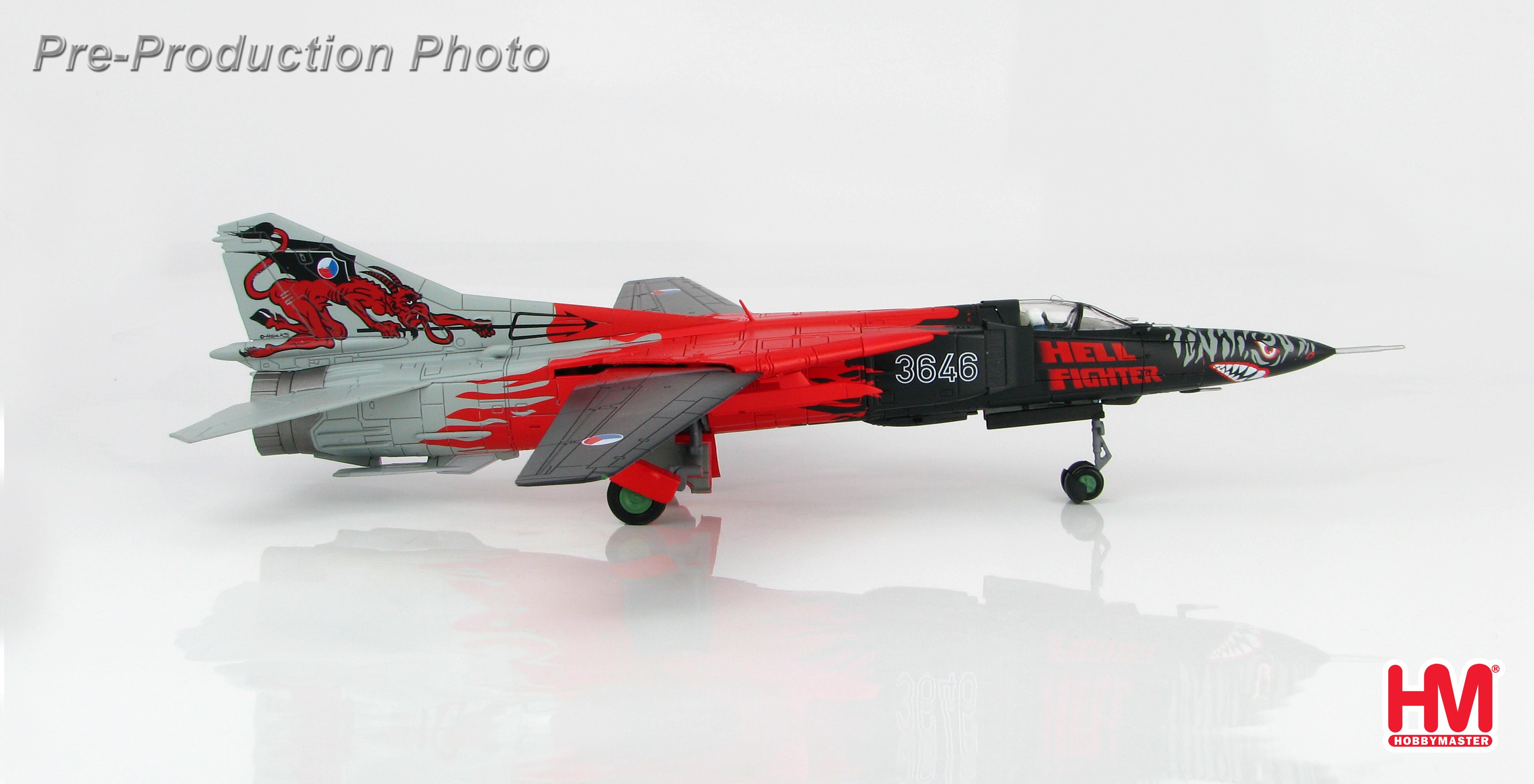 MiG-23MF Czech Air Force 1st Fighter Aviation Regiment Special Paint "50th Anniversary" 1994 Ceske Budejovice Base #3646 1/72 [HA5307]