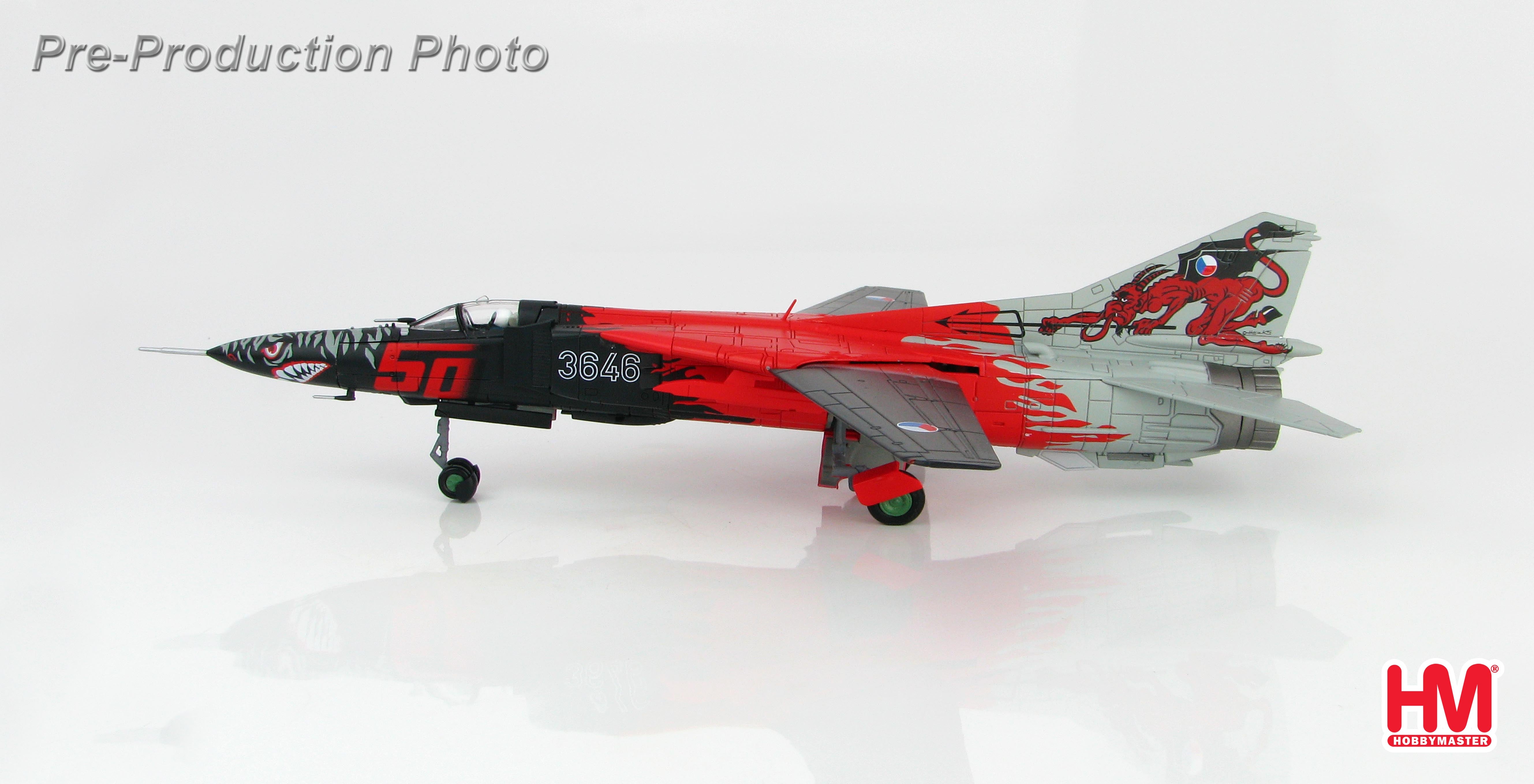 MiG-23MF Czech Air Force 1st Fighter Aviation Regiment Special Paint "50th Anniversary" 1994 Ceske Budejovice Base #3646 1/72 [HA5307]