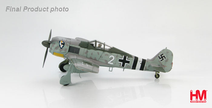 FW190A-6 (Assault Type) German Air Force 1st Assault Squadron Gerhard Bibro Aircraft "White 2" Dortmund 1944 1/48 [HA7414]