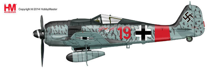 Fw190A-8 German Air Force No. 300 Fighter Wing No. 2 Squadron No. 5 Squadron Corporal Ernst Schroeder's machine 1944 1/48 [HA7415]