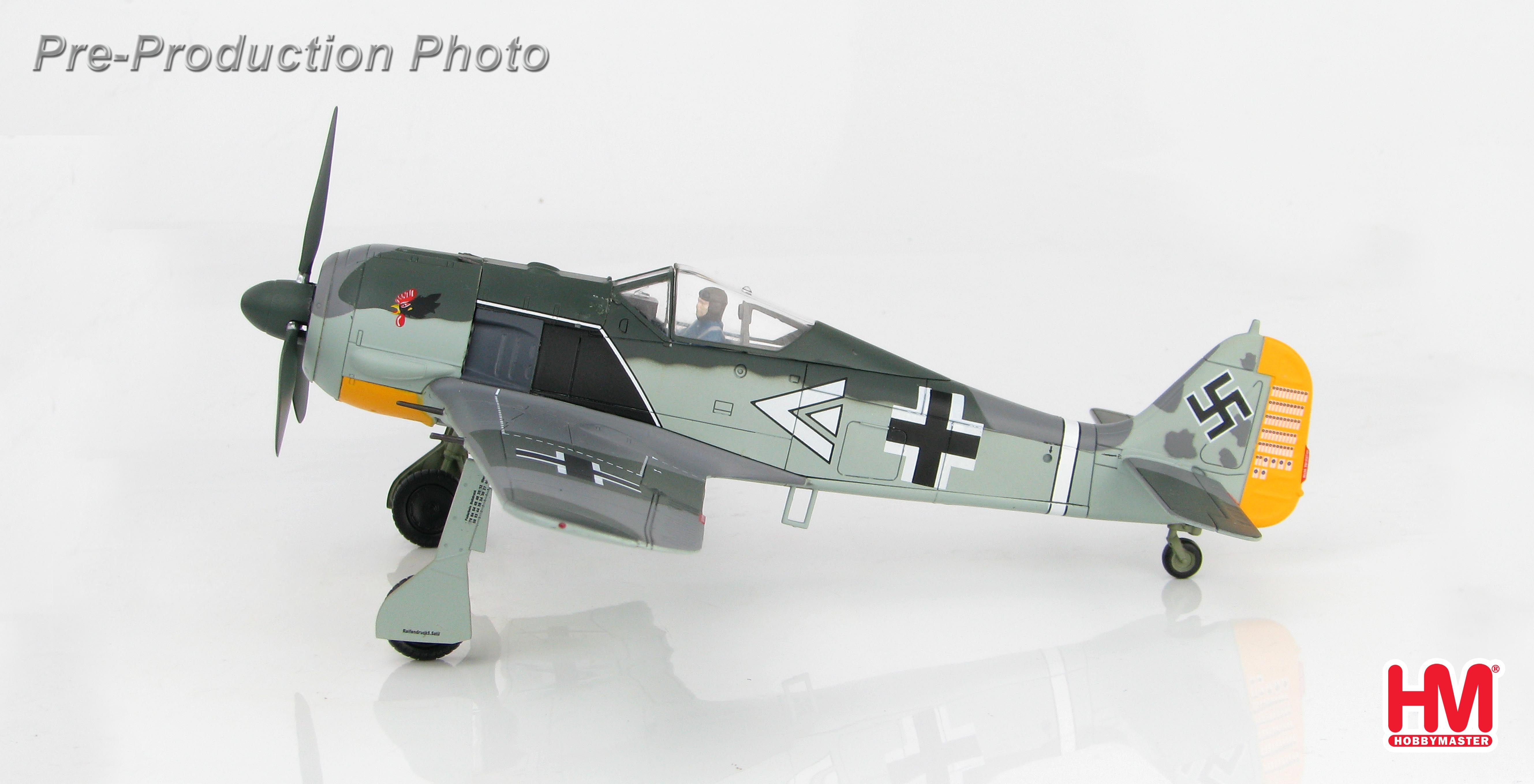 Fw190A-4 German Air Force 2nd Fighter Wing "Richthofen" 3rd Squadron Captain Egon Meyer's aircraft Teville France 1943 1/48 [HA7424]