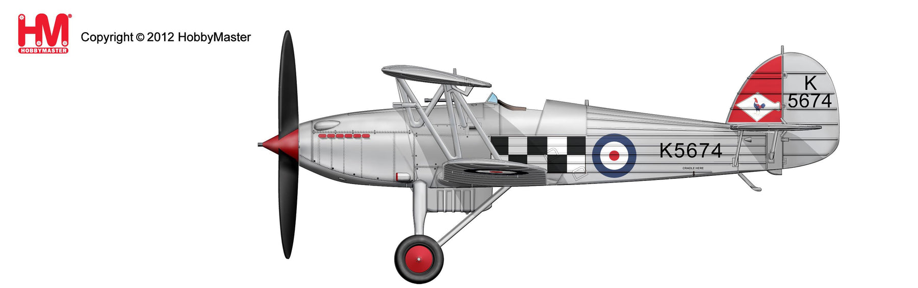ホーカー フューリーMk.I イギリス空軍 第43飛行隊 30年代 K5674 1/48 [HA8004]