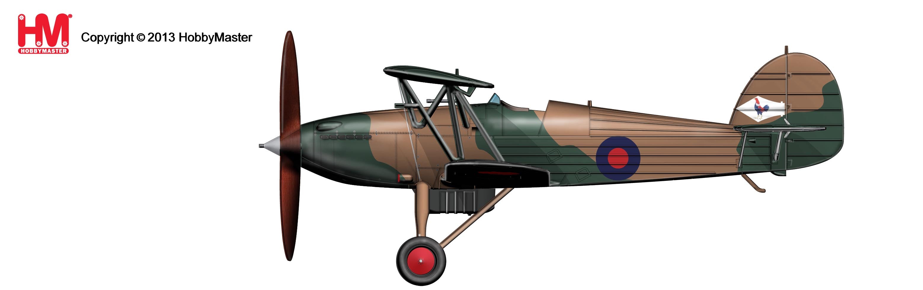 Hawker Fury MK.1, Royal Air Force, No. 43 Squadron, Munich Crisis, 1938, 1/48 [HA8005]