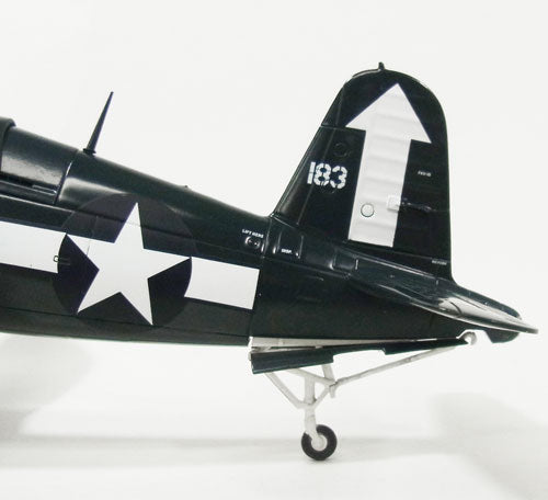 F4U-1D Corsair, USMC 221st Marine Fighter Squadron, Lt. Dean Caswell's aircraft, aboard the aircraft carrier Bunker Hill, 1945 #183, 1/48 (signed stand included) [HA8212A]