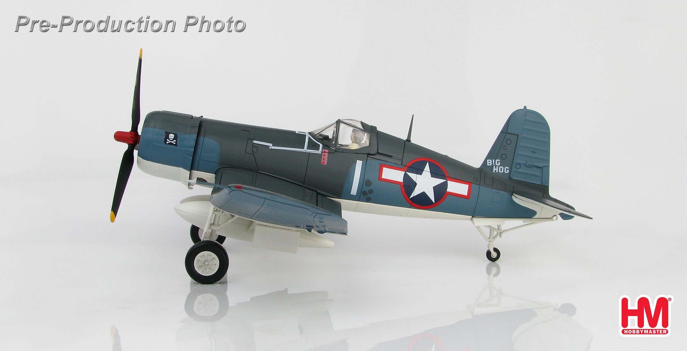 F4U-1A US Navy 17th Fighter Squadron, Major Tom Blackburn's aircraft "Big Hog" 1943 1/48 [HA8217]