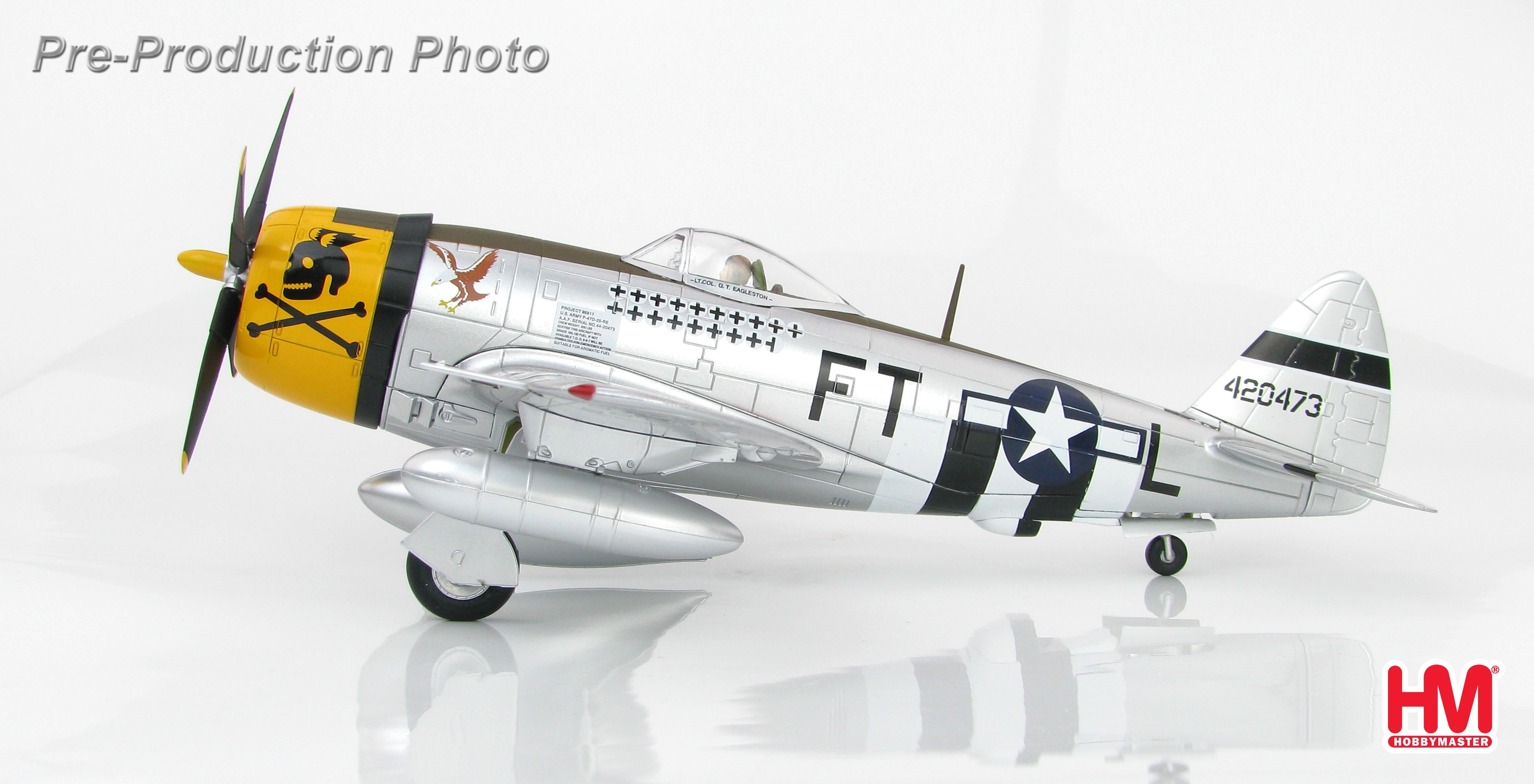 P-47D Thunderbolt, US Army Air Forces, 354th Fighter Group, 353rd Fighter Squadron, Major Glenn Eagleston's aircraft, France, 1944 #42-0473 1/48 [HA8411]