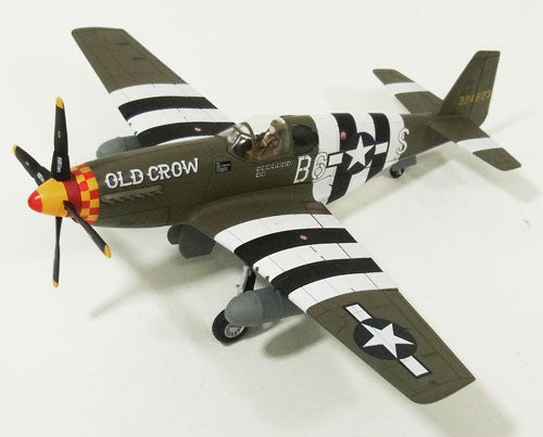 P-51B US Army Air Forces 357th Fighter Group 363rd Fighter Squadron Captain Clarence "Bud" Anderson's "Old Crow" 1944 1/48 *Crew autograph stand included [HA8503A]