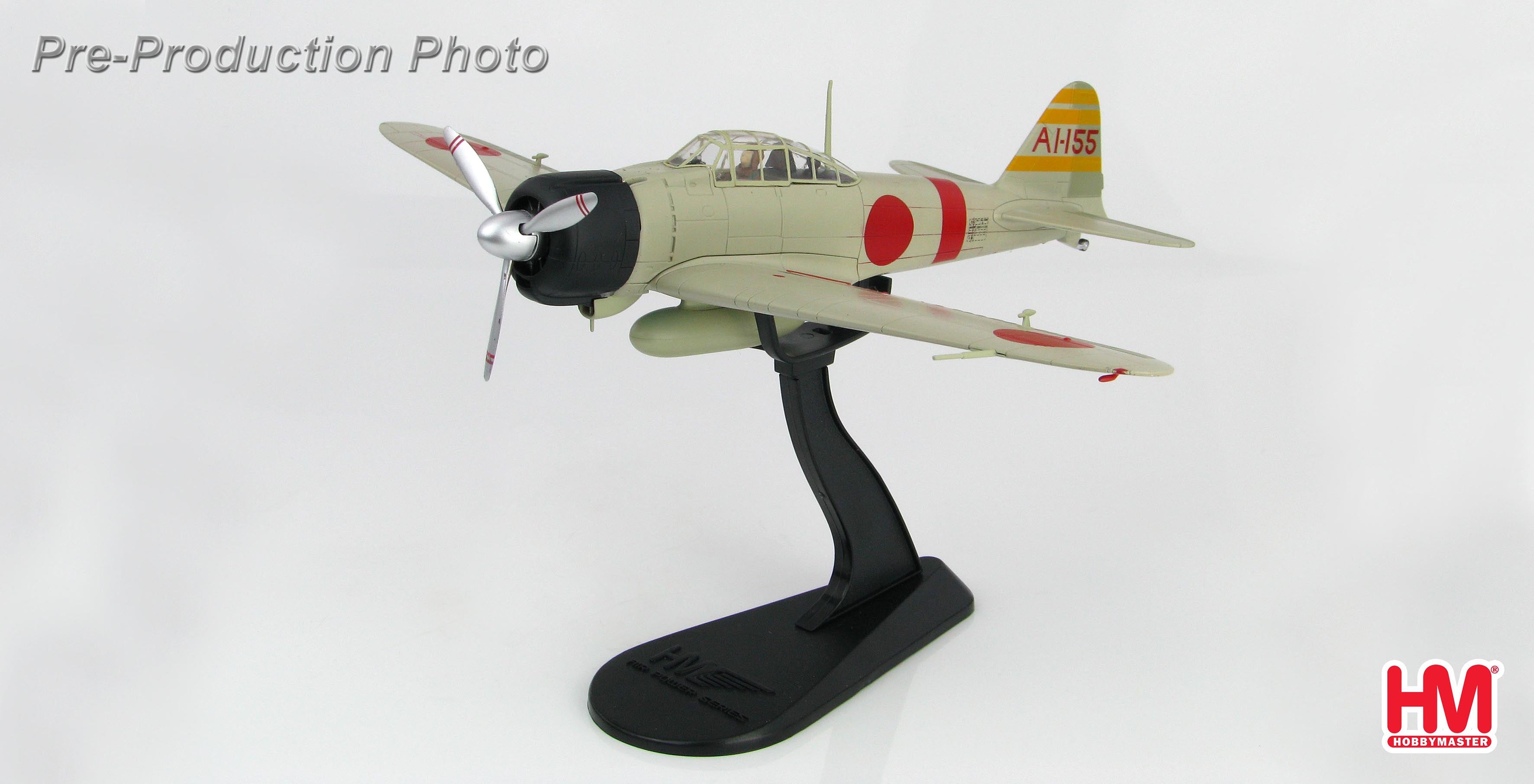 Mitsubishi A6M2 Zero Model 21 Carrier Fighter, Imperial Navy Akagi Fighter Squadron, Lieutenant Commander Itaya Shigeru's aircraft at the time of the attack on Pearl Harbor, 1941, AI-155 1/48 *New mold [HA8801]