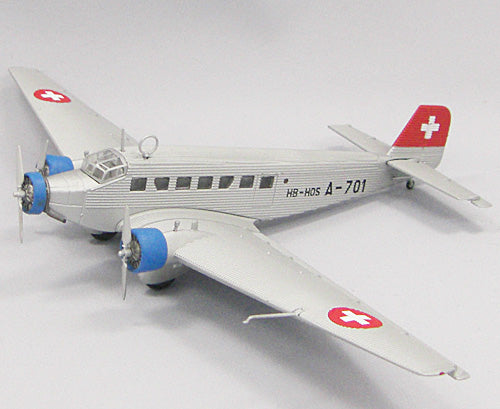 Junkers Ju 52/3m Swiss Air 1940s A-701/HB-HOS 1/144 [HA9004]