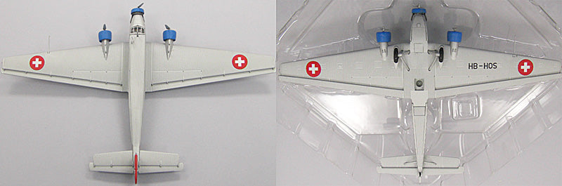 Junkers Ju 52/3m Swiss Air 1940s A-701/HB-HOS 1/144 [HA9004]