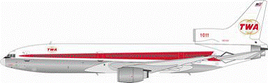 【予約商品】L-1011-300 TWAトランスワールド航空 70年代 N81026 1/200 [IF10110115P]