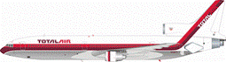 L-1011-1 トータル航空（アメリカ） 80年代 N702TT (スタンド付属) 1/200 ※金属製 [IF10110417B]