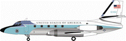 VC-140B（ロッキードジェットスター） アメリカ空軍 第89空輸航空群 60年代 アンドリュース基地 ポリッシュ仕上 （保存機） #61-2492 1/200 ※金属製 [IF1401115]