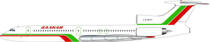 [Pre-order item] Tu-154M Balkan Bulgaria Airlines 90s-00s LZ-BTH 1/200 [IF1540713]