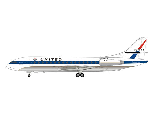 SE-210 Caravelle VI-R United Airlines N1006U with stand 1/200 [IF210UA1220]