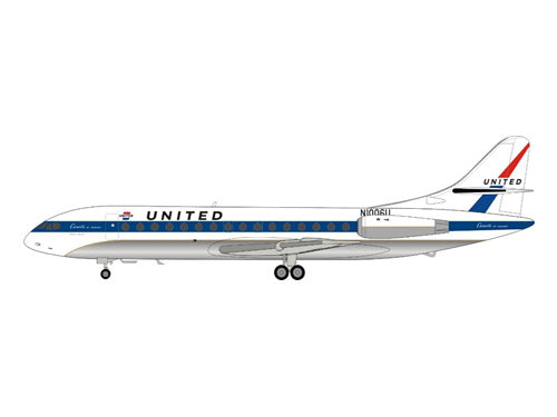 SE-210 カラベル VI-R ユナイテッド航空 N1006U スタンド付属 1/200 [IF210UA1220]