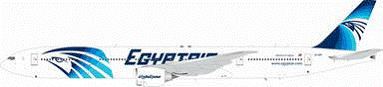 777-300ER EgyptAir SU-GDP (stand included) 1/200 *Made of metal [IF277730915]