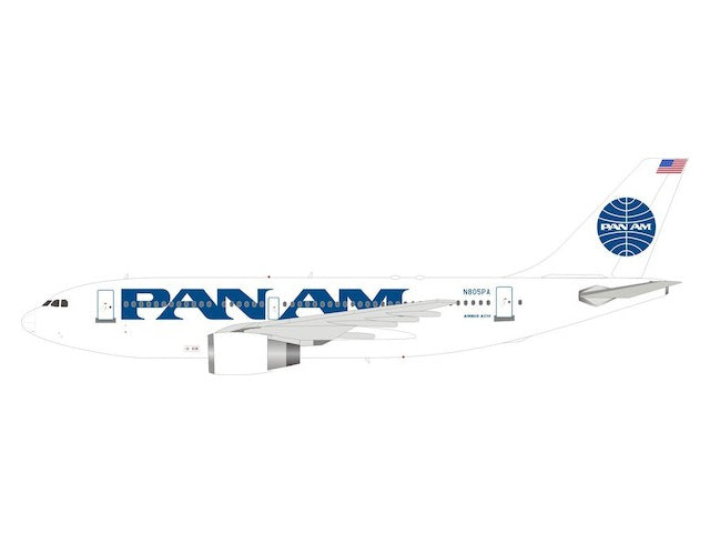 A310-200 Pan American World Airways 1980s (stand included) N805PA 1/200 *Made of metal [IF3100518]