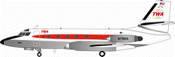 L-1329 TWA Trans World Airlines 1970s N7961S Polished finish (stand included) 1/200 *Made of metal [IF3290216P]