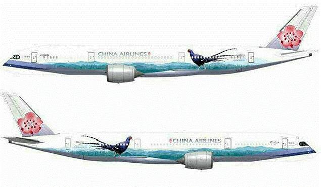 【予約商品】A350XWB チャイナ・エアライン（中華航空） 1号機 特別塗装 「ミカドキジ」 B-18901（スタンド付属） 1/200 ※金属製 [IF350CISPEC01]
