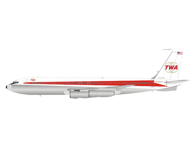 707-300 TWA Trans World Airlines N773TW Polished (stand included) 1/200 [IF707TW0619P]