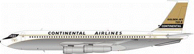 720 Continental Airlines (stand included) N57202 1/200 *Made of metal [IF7200317P]