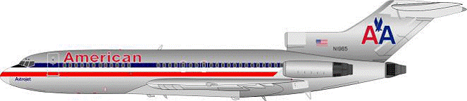 727-100 American Airlines 7-80s Polished finish N1965 1/200 *Made of metal [IF7210315P]