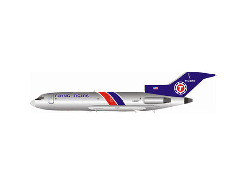 727-100F（改造貨物型） フライングタイガー航空 85年頃 ポリッシュ仕上（スタンド付属）N935FT 1/200 [IF721FT0919P]