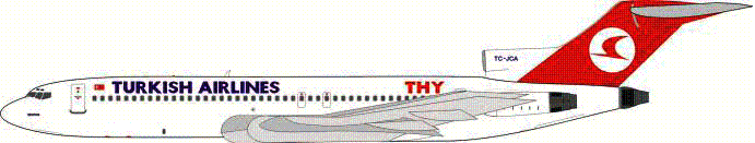 727-200 トルコ航空 90年代 TC-JCA 1/200 [IF7220713]